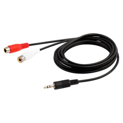 Imagem de Cabo Adaptador Audio 3.5mm p/ Dual RCA Equip M/F - 2.5Mtr
