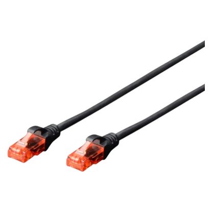 Imagem de Cabo de Rede RJ45 Ewent Cat.6 U/UTP Preto - 50cm