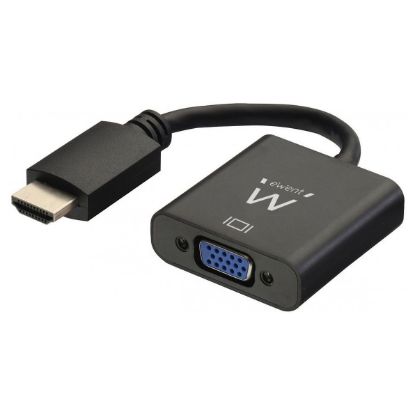 Imagem de Adaptador HDMI p/ VGA M/F + Audio Ewent