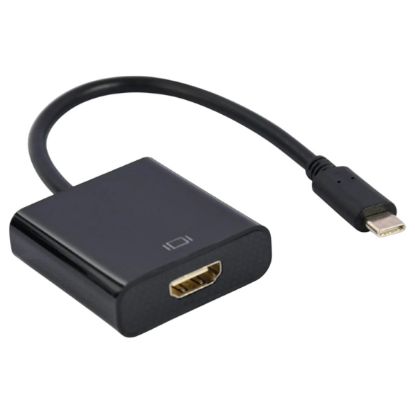 Imagem de Cabo Adaptador Type-C p/ HDMI 4K 60Hz M/F Gembird Preto - 15cm