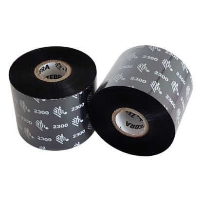 Imagem de Fita Ribbon Zebra 2300 Wax 60mm 45Mtr (Pack12)