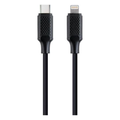 Imagem de Cabo Lightning p/ USB Type-C Gembird Preto - 1.5Mtr