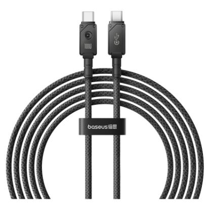 Imagem de Cabo Type-C p/ Type-C Baseus Unbreakable Series Fast Charging 100W Preto - 2Mtr