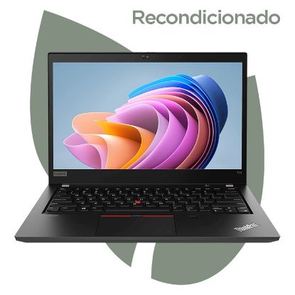 Imagem de Portátil Recondicionado Lenovo ThinkPad T14 (Gen2) 14" i5 16GB SSD 240GB Intel Iris Xe Graphics W11 Pro Preto
