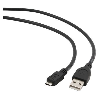 Imagem de Cabo MicroUSB p/ USB2.0 Gembird Preto - 3Mtr