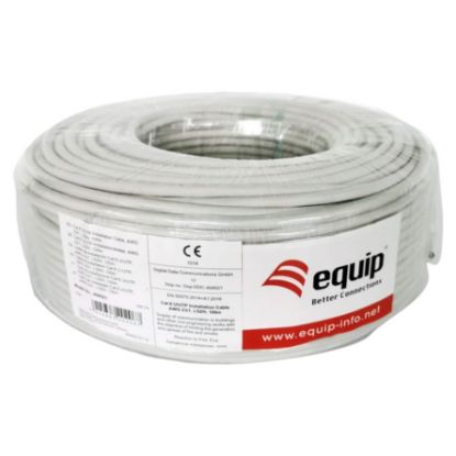 Imagem de Bobine de Rede RJ45 Equip Cat.6 Cinza - 100Mtr