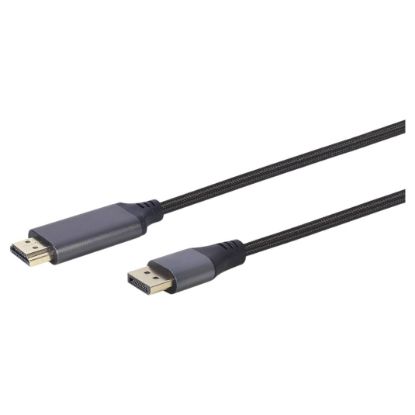 Imagem de Cabo DisplayPort p/ HDMI 4K 60Hz M/M Gembird Preto - 1.8Mtr