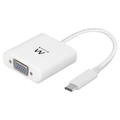 Imagem de Cabo Adaptador Type-C p/ VGA M/F Ewent