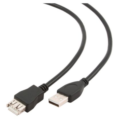 Imagem de Cabo USB2.0 Extensão Gembird Preto - 3Mtr