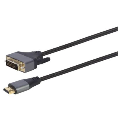 Imagem de Cabo HDMI p/ DVI-D (Dual-Link) M/M Gembird Premium Series - 1.8Mtr