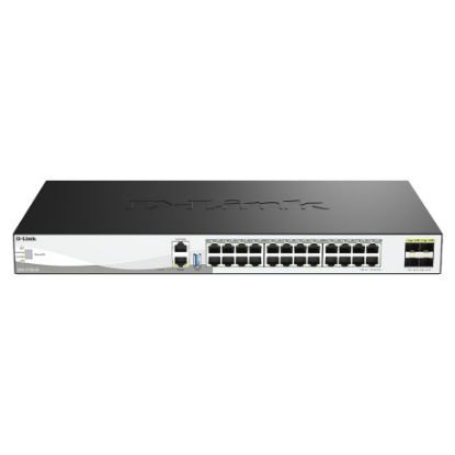 Imagem de Switch de Rede D-Link 24 Portas 10Gbps / 4x 25Gbps SFP28 - DXS-3130-28/E