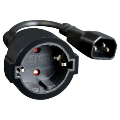Imagem de Cabo Adaptador de Alimentação C14 p/ Schuko Gembird - 15cm