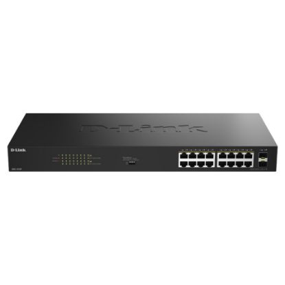 Imagem de Switch de Rede D-Link 16 Portas Gigabit PoE+ / 2x Gigabit SFP - DGS-1018P/E