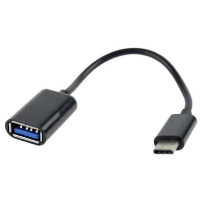 Imagem de Cabo Adaptador Type-C p/ USB2.0 M/F Gembird Preto - 20cm