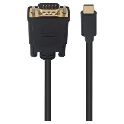 Imagem de Cabo Adaptador Type-C p/ VGA M/M Ewent Preto - 1.8Mtr