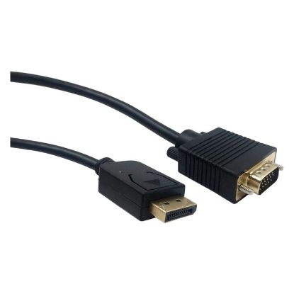 Imagem de Cabo DisplayPort p/ VGA M/M Gembird Preto - 1.8Mtr