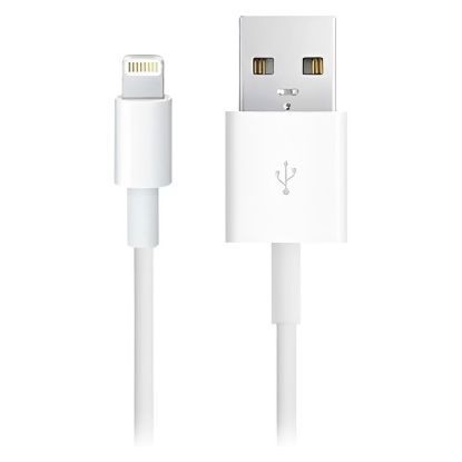 Imagem de Cabo Lightning p/ USB2.0 Apple Branco - 1Mtr