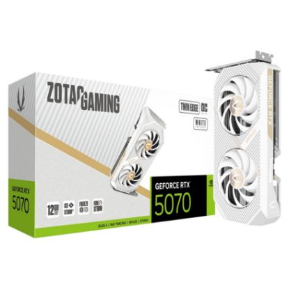 Imagem de Placa Gráfica ZOTAC GeForce RTX 5070 TWIN EDGE OC WHITE 12GB DLSS4