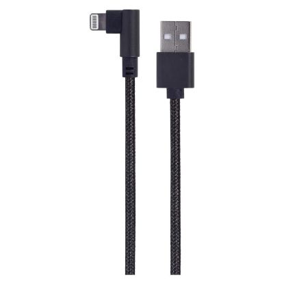 Imagem de Cabo USB2.0 p/ Lightning 90° Gembird Charging Preto - 20cm