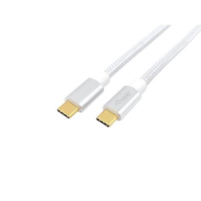 Imagem de Cabo USB3.2 Type-C 100W Equip Branco - 1Mtr