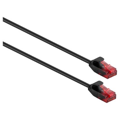 Imagem de Cabo de Rede RJ45 Ewent Cat.6 U/UTP Slim Preto - 1.5Mtr