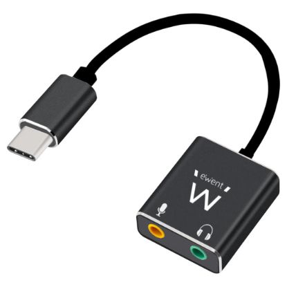 Imagem de Cabo Adaptador Audio Type-C c/ 2x Jack 3.5mm Ewent