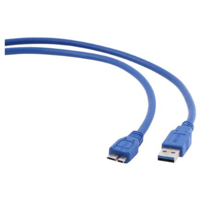 Imagem de Cabo USB3.0 p/ Micro-B Gembird Azul - 50cm