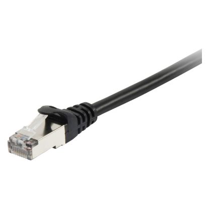 Imagem de Cabo de Rede RJ45 Equip Cat.6A S/FTP Preto - 25cm