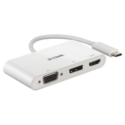 Imagem de Cabo Adaptador Type-C p/ Multiportas D-Link DUB-V310