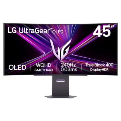 Imagem de Monitor LG 44.5" UltraGear 45GX900A-B OLED WQHD 21:9 Curvo 240Hz G-Sync HDR400 (0.03ms)