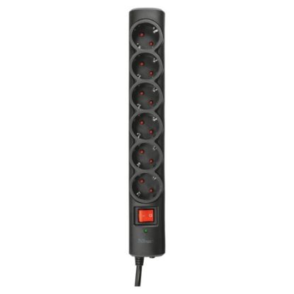 Imagem de Bloco de 6 tomadas Trust Surge Protector