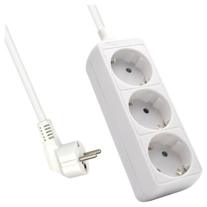 Imagem de Bloco de 3 tomadas Ewent Branco - 1.5Mtr