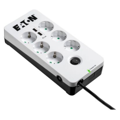 Imagem de Bloco de 6 tomadas Eaton PB6UD USB DIN