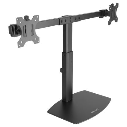 Imagem de Suporte Mesa Stand Articulado p/ 2 Ecrãs 17"/27" TooQ Preto