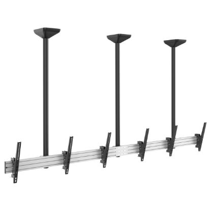 Imagem de Suporte Teto p/ 3 Ecrãs 45"/50" Equip Inclinável Preto