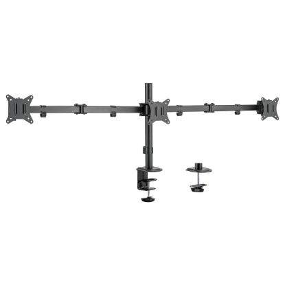 Imagem de Suporte Mesa Articulado p/ 3 Ecrãs 13"/27" Ewent EW1513 Preto