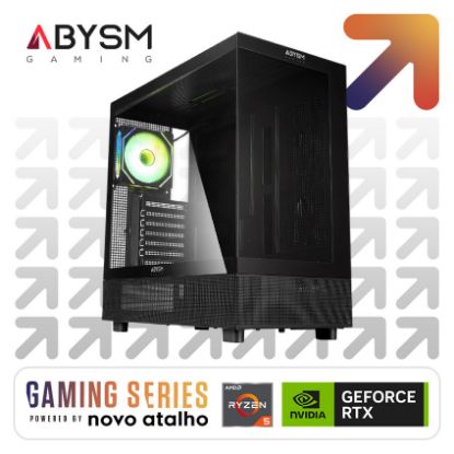 Imagem de Computador Novo Atalho Gaming ABYSM Essential R5 16GB SSD 1TB RTX 5050 Preto