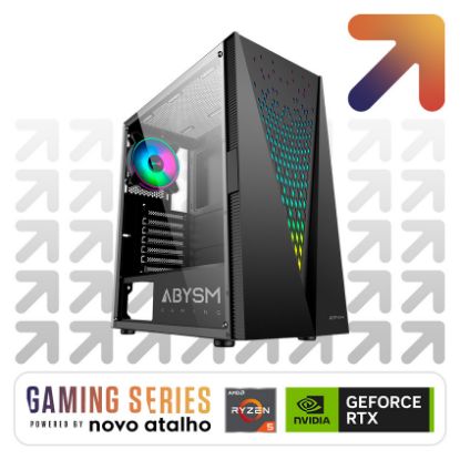 Imagem de Computador Novo Atalho Gaming Basic R5 16GB SSD 1TB RTX 3050 Preto