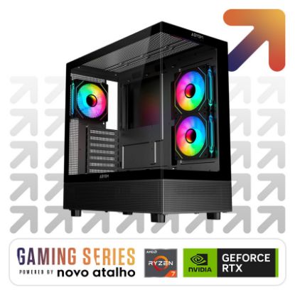 Imagem de Computador Novo Atalho Gaming Core R7 32GB SSD 1TB RTX 5070 Preto