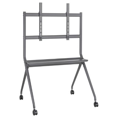 Imagem de Suporte Chão Móvel p/ Ecrã 50"/86" Ewent c/ Prateleira Preto