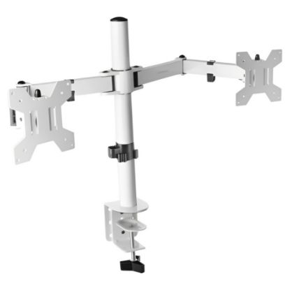 Imagem de Suporte Mesa Articulado p/ 2 Ecrãs 13"/27" Mars Gaming Branco