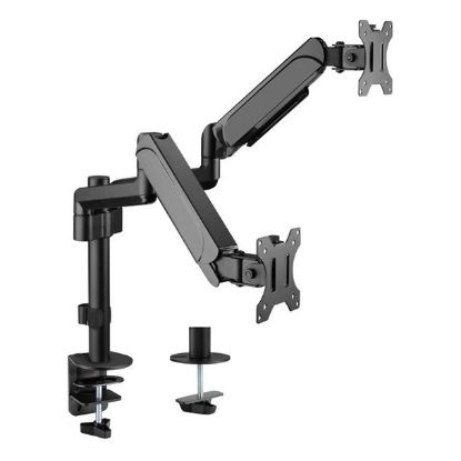 Imagem de Suporte Mesa Articulado p/ 2 Ecrãs 17"/32" Equip Preto