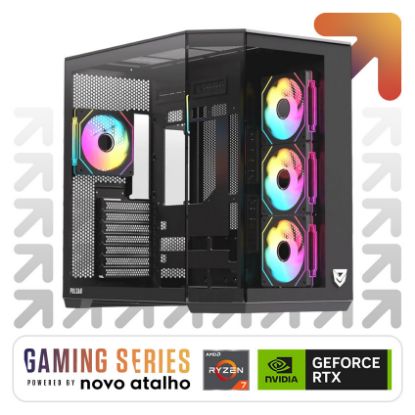 Imagem de Computador Novo Atalho Gaming Extreme Pro R7 64GB SSD 2TB RTX 5080 Preto