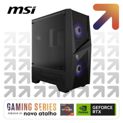 Imagem de Computador Powered by MSI DragonCore Basic R7 16GB SSD 1TB RTX 5060 Preto