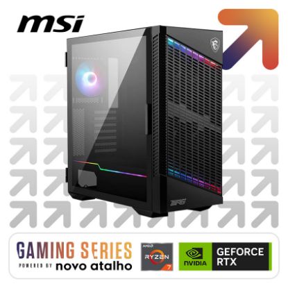 Imagem de Computador Powered by MSI DragonCore Ultimate R7 64GB SSD 2TB RTX 5070 Ti Preto