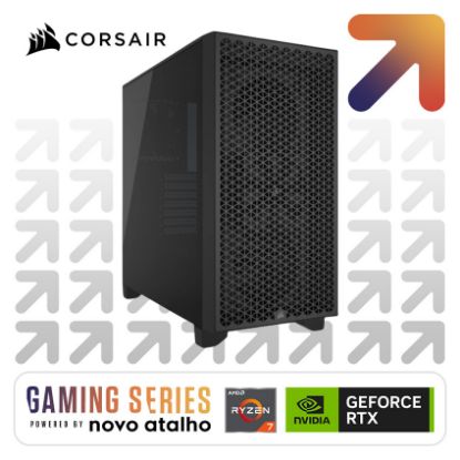 Imagem de Computador Powered by Corsair iCUE Essential R5 16GB SSD 512GB RTX 5060 Preto