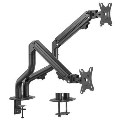 Imagem de Suporte Mesa Articulado p/ 3 Ecrãs 17"/27" Gembird Preto