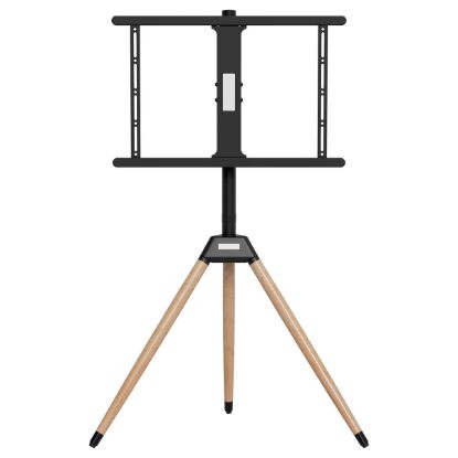 Imagem de Suporte Chão Tripé p/ Ecrã 32"/75" Gembird TVS-75ST-01 Giratório/ Inclinável Preto