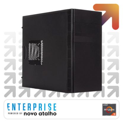 Imagem de Computador Novo Atalho Enterprise R5 16GB SSD 1TB GT 1030 Preto