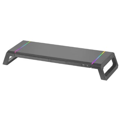 Imagem de Base Monitor Mars Gaming MGS-ONE RGB Stand Preto + 1x USB2.0